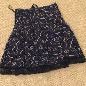 APRICOT brand black skirt with lace on bottom
